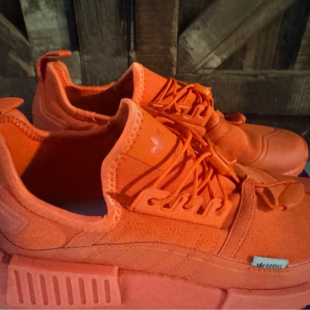 2022 Adidas NMD_R1 TR Shoes Impact Orange Speedlace US Mens 5